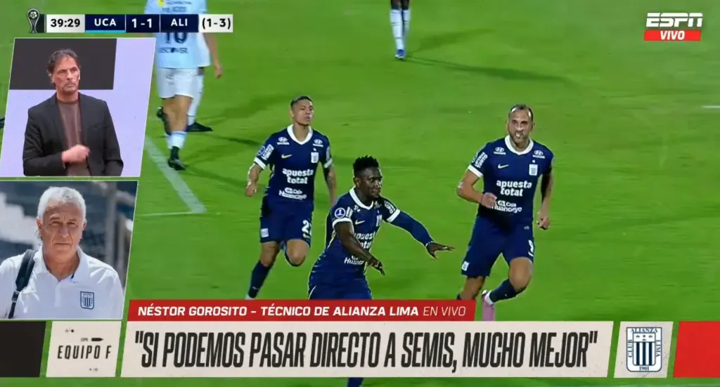 Néstor Gorosito habla con Equipo F (Foto: Captura ESPN).