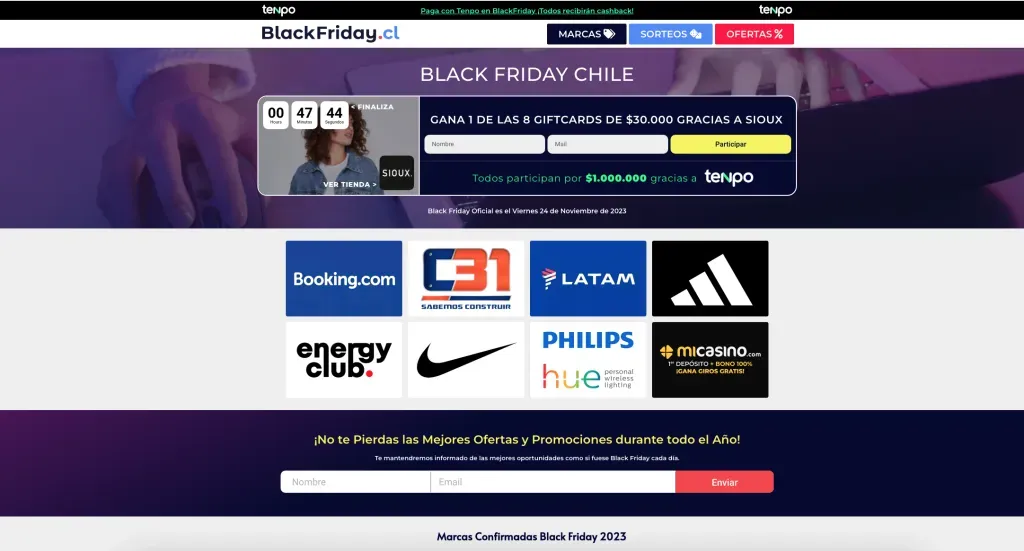 Sitio web oficial del Black Friday