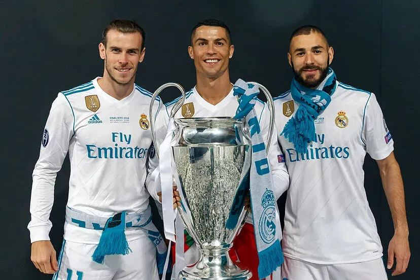 La BBC (Bale, Benzema, Cristiano), una de las delanteras más destacadas de la historia.