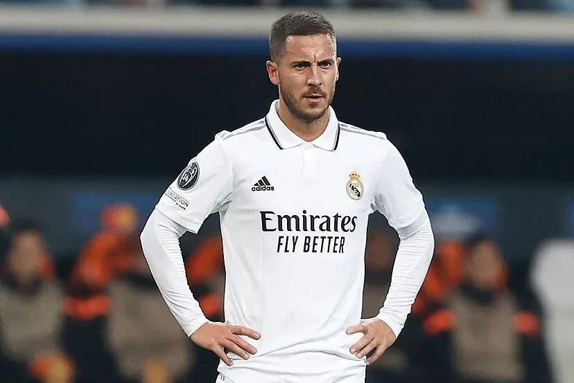 Eden Hazard con el Real Madrid