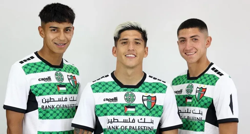 Palestino y una polera fuera de lo común