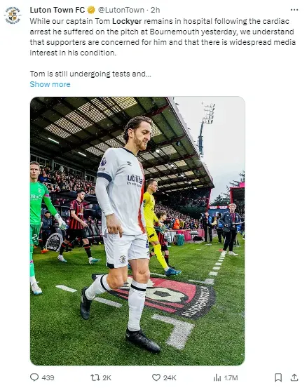 Luton give an update on Lockyer