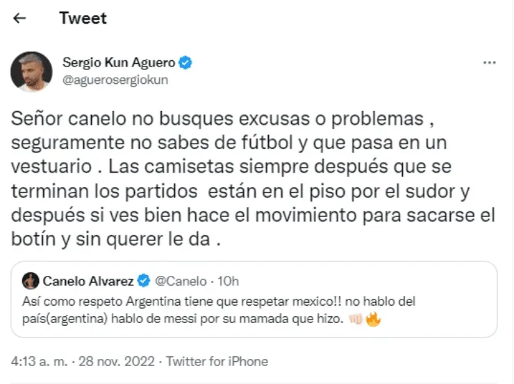 Créditos: @aguerosergiokun