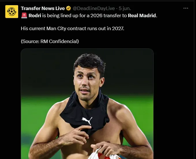 Fuente: @DeadlineDayLive