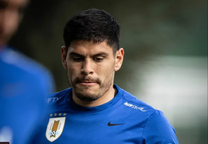 Agustín Sant’Anna con la Selección de Uruguay