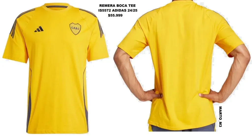 La nueva remera de algodón amarilla.