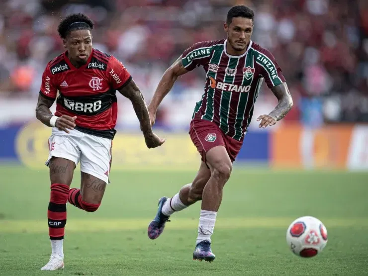 Jorge Rodrigues/AGIF – Marinho atuando pelo Flamengo contra o Fluminense