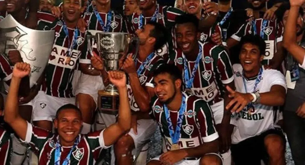 Jefferson Orejuela y Junior Sornoza ganaron juntos la Taca Guanabara con Fluminense. Foto: Fluminense.