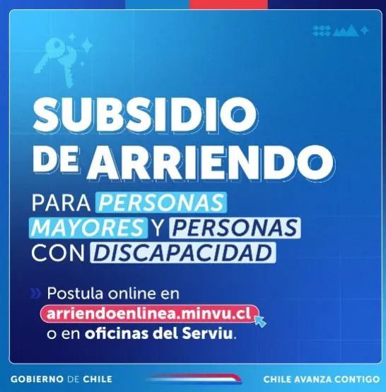 Subsidio de Arriendo. Imagen: Gobierno de Chile.