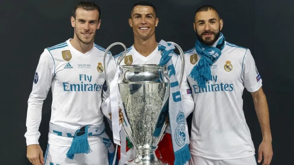 Gareth Bale, Karim Benzema y Cristiano Ronaldo, la mítica BBC del Real Madrid.