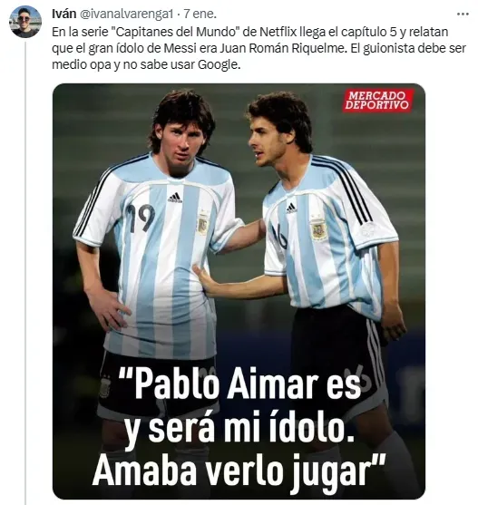 El tuit alcanzó los 3 mil likes.