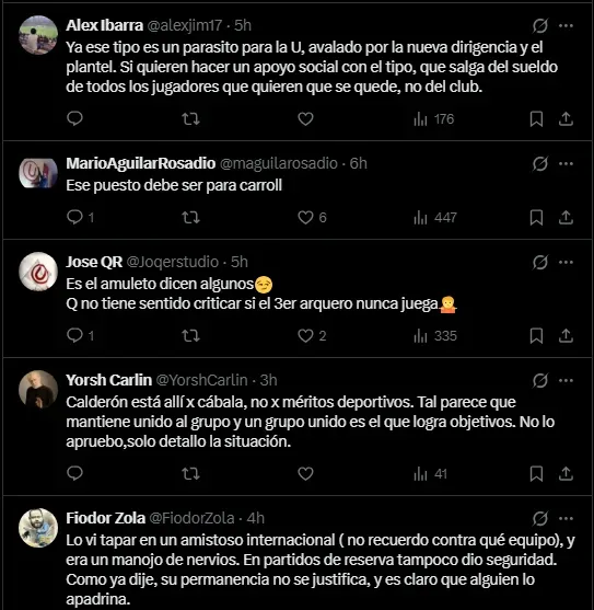 Hinchas en contra de Aamet Calderón (Foto: X).