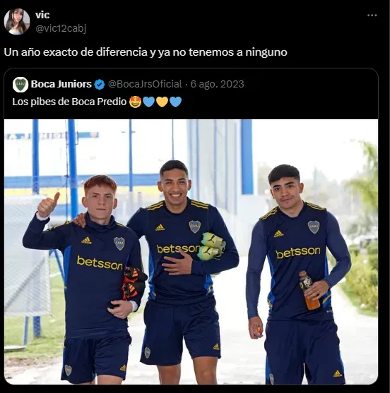 Los comentarios de los hinchas de Boca.