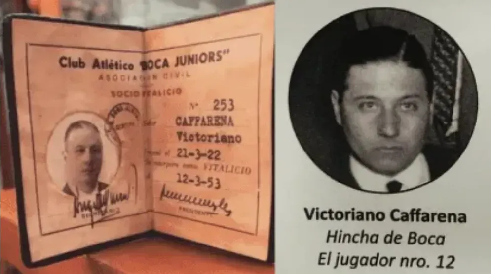 Victoriano Caffarena, el hincha que fue bautizado como Jugador Número 12 en la Gira de 1925.