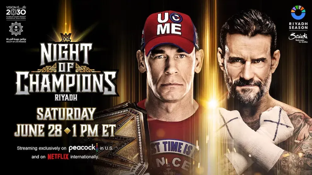 John Cena y CM Punk se miden en Night of Champions por el Campeonato de la WWE. (Foto: WWE)