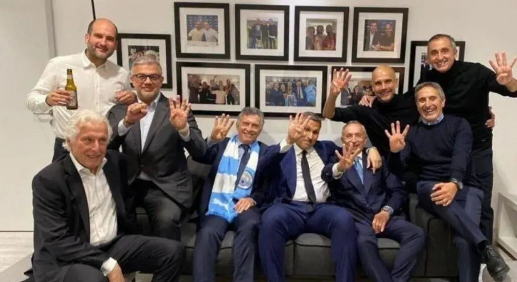 La foto de Pep Guardiola post Manchester City 4 Real Madrid 0 que despuntó la polémica.