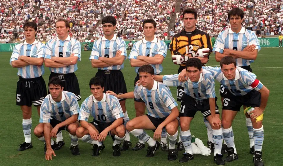 El equipo con el que Argentina jugó la Final del campeonato de los Juegos Olímpicos de Atlanta 1996. FIFA.com.