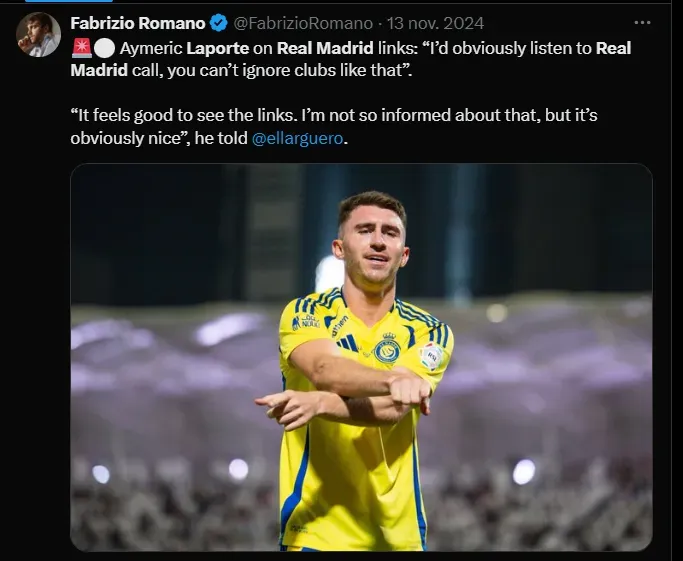 Fuente: @FabrizioRomano