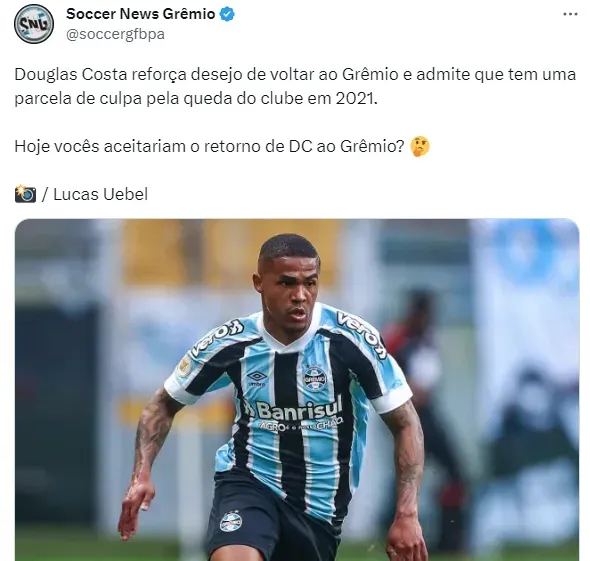 Nome do atacante já foi ligado ao clube