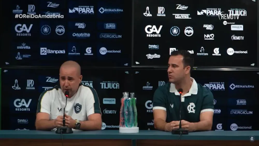 Foto: Reprodução do YouTube Oficial do Clube do Remo – Comitiva de apresentação de Ricardo Catalá