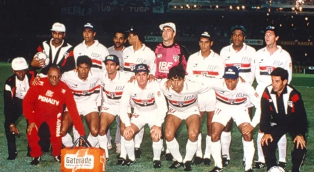 Foto: Arquivo Histórico do São Paulo Futebol Clube – Equipe do São Paulo na Liberdatores de 1992