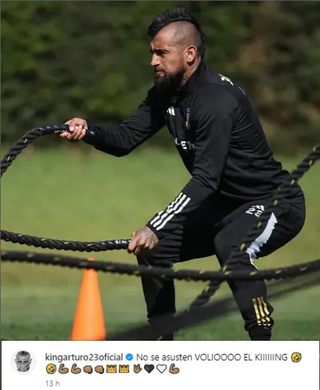 Arturo Vidal ya está de regreso en Colo Colo. | Imagen: Instagram Arturo Vidal