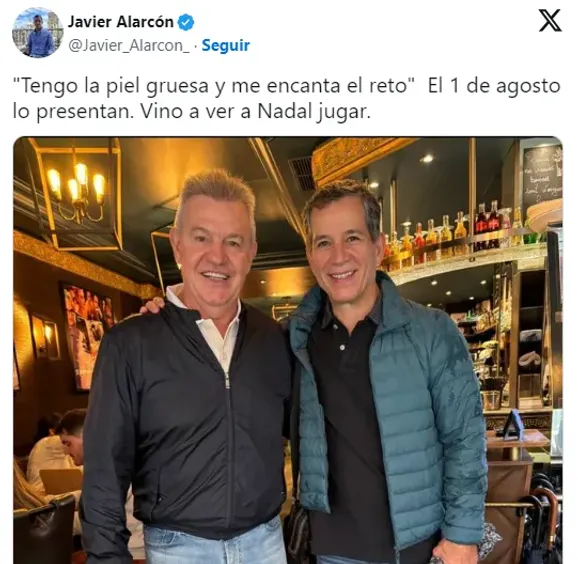La imagen que certifica que Javier Aguirre está en París viendo los Juegos Olímpicos [Foto Redes Sociales]