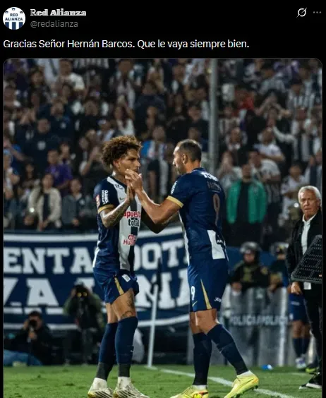 Hubo adiós para Barcos (X @redalianza).