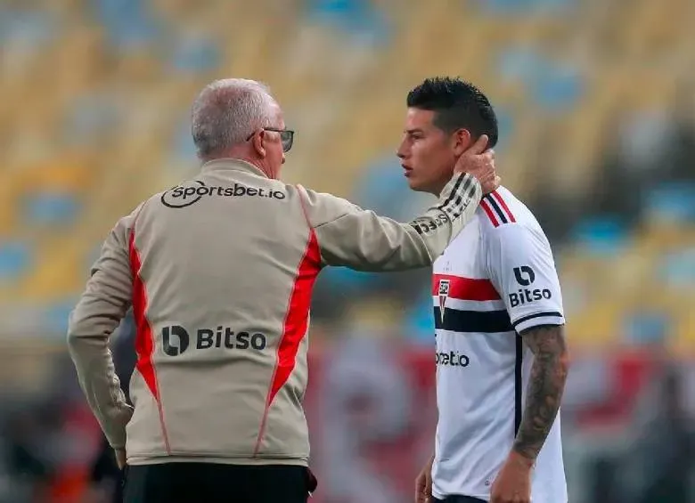 Dorival Júnior y James Rodríguez en Sao Paulo. / Getty Images.