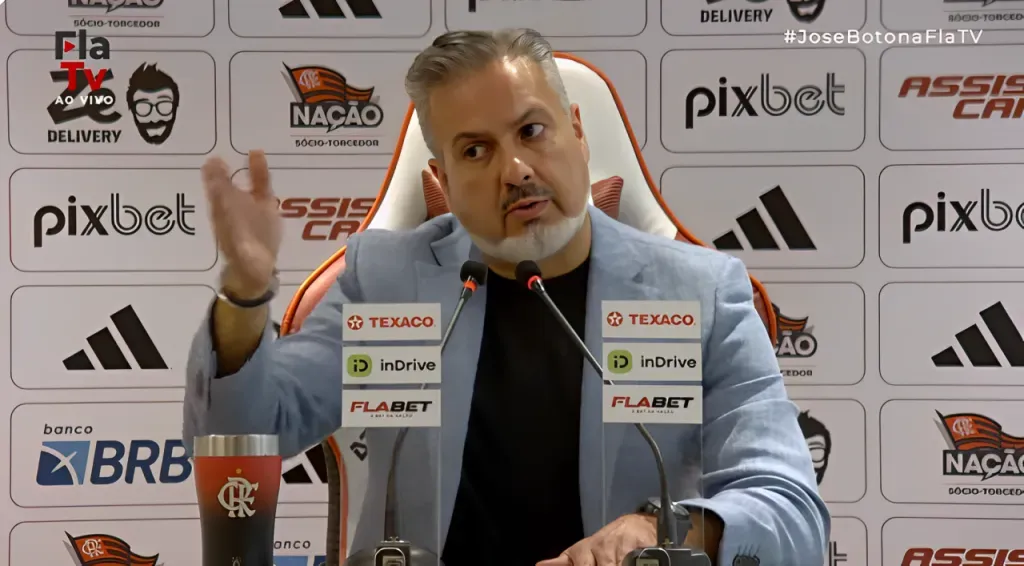 Foto: Reprodução/ YouTube Fla TV – José Boto vem definindo o futuro de profissionais do Mengão com aval de BAP.