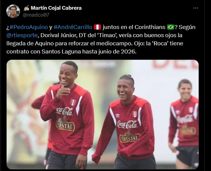 André Carrillo y Pedro Aquino.