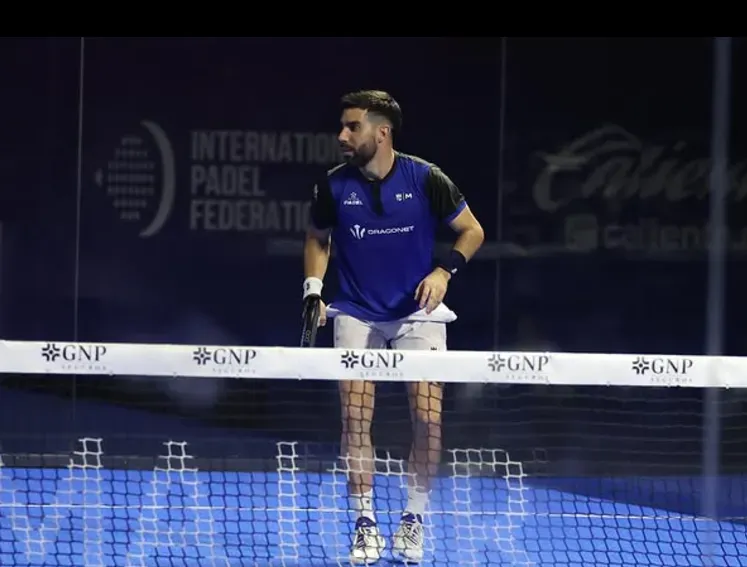 Agustín Torre disputando el Major de México.