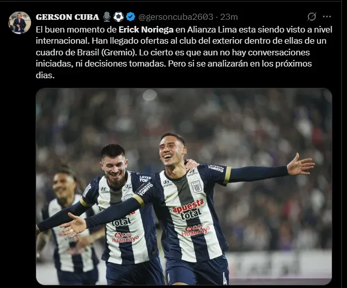 Fuente: @gersoncuba2603