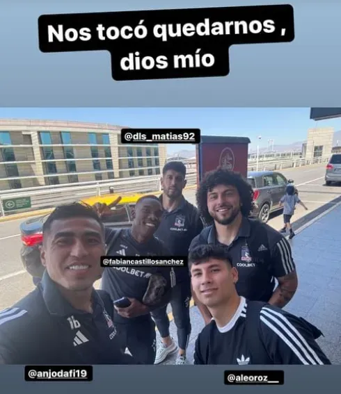 Los cinco jugadores que no viajaron con el plantel | Foto: Instagram de Maximiliano Falcón