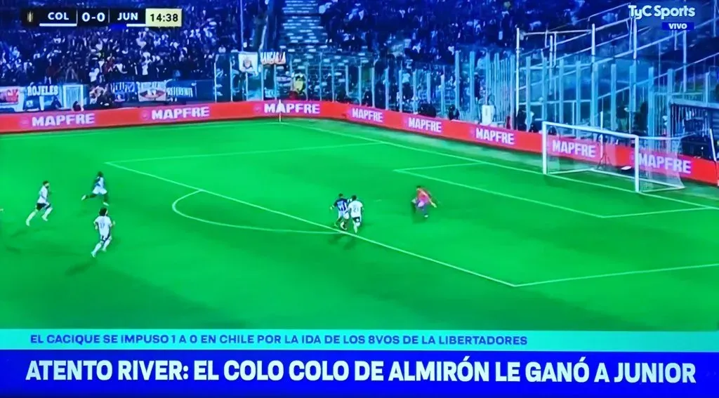 En TyC Sports miraron en menos el triunfo de Colo Colo