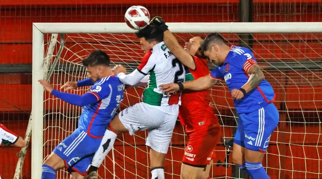 Universidad de Chile ante Palestino fue incapaz de generar peligro en el arco de César Rigamonti. | Foto: Photosport.