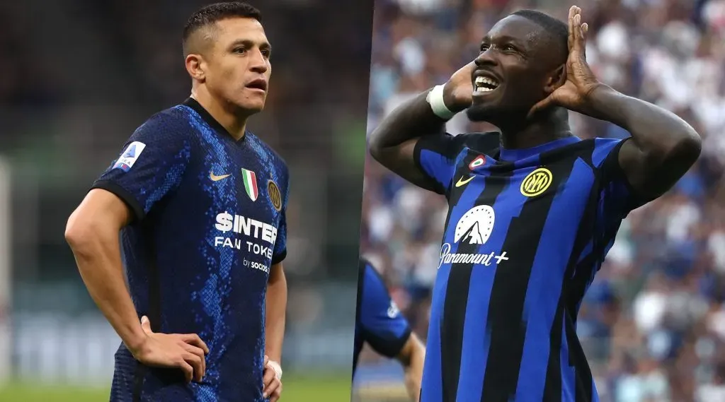 Marcus Thuram y Alexis Sánchez competirán por acompañar a Lautaro Martínez en la delantera del Inter. | Foto: Getty