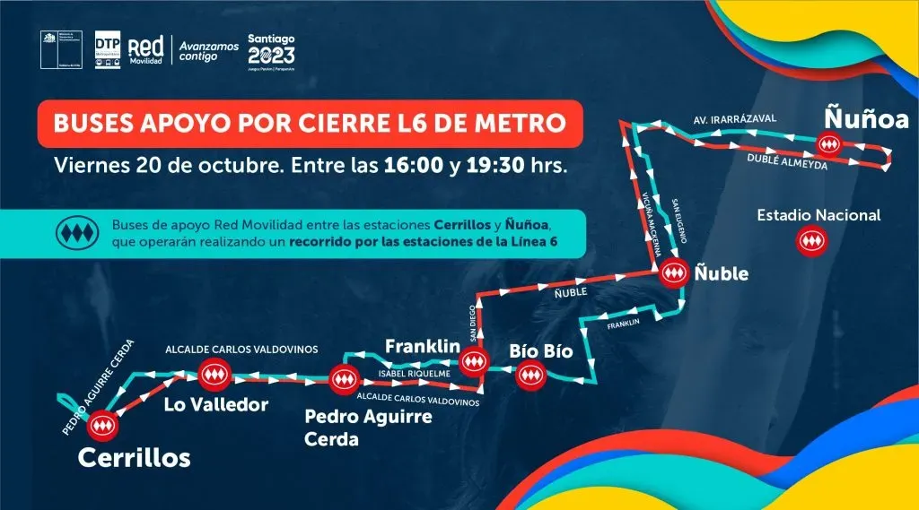 Metro de Santiago vía Twitter