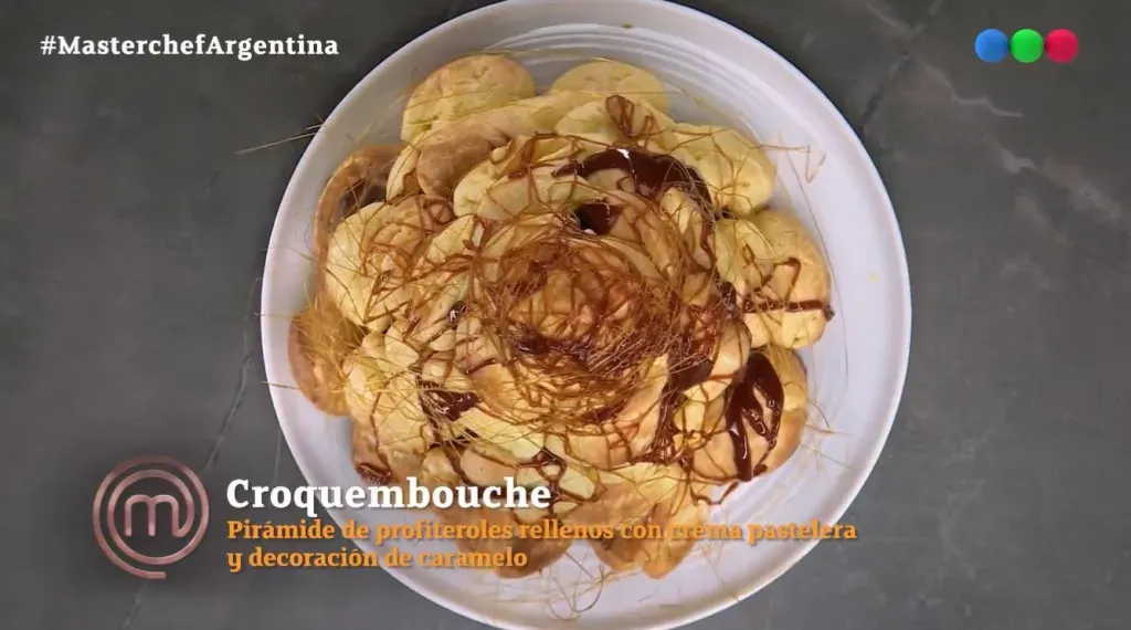 La pirámide de profiteroles de Rodolfo en MasterChef.