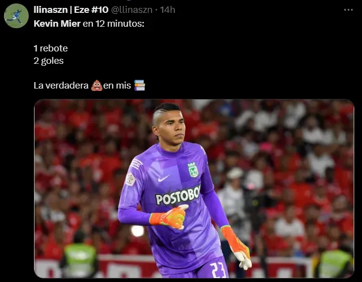 Las redes no perdonan a Kevin Mier. (X)