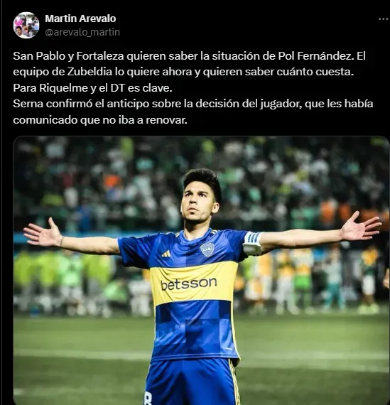 Fortaleza también quiere a Pol Fernández.