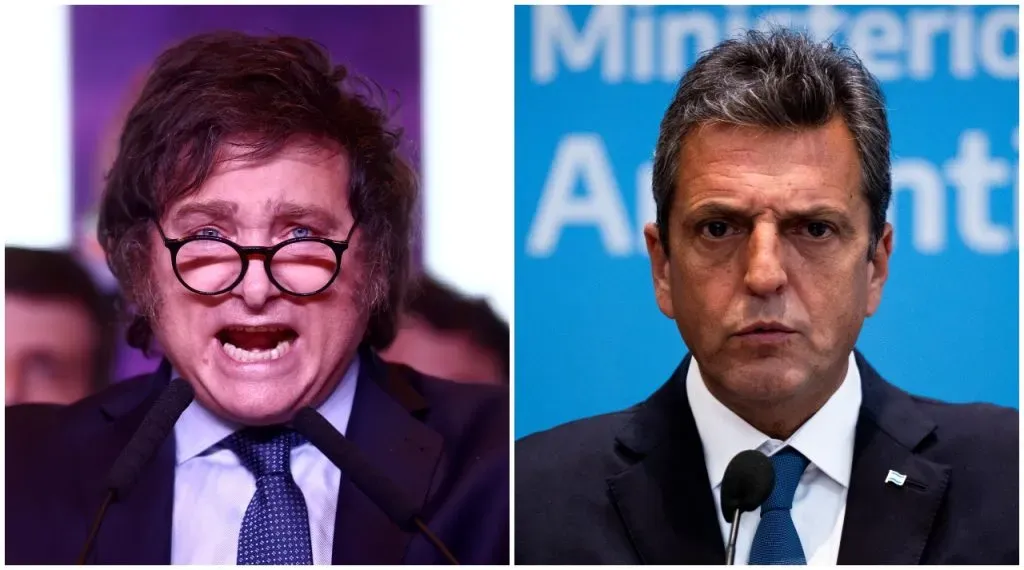 Milei y Massa definen al nuevo presidente argentino. Crédito: Getty Images