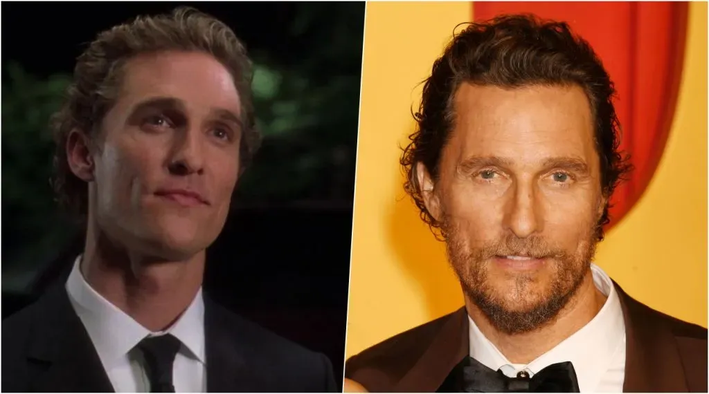 Matthew McConaughey en 2003 y actualmente en marzo de 2024. Foto: Paramount Pictures/ IMAGO