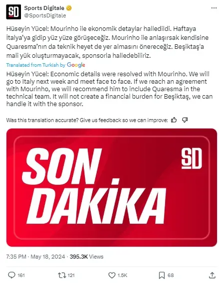 Mourinho has reportedly agreed terms with Besiktas