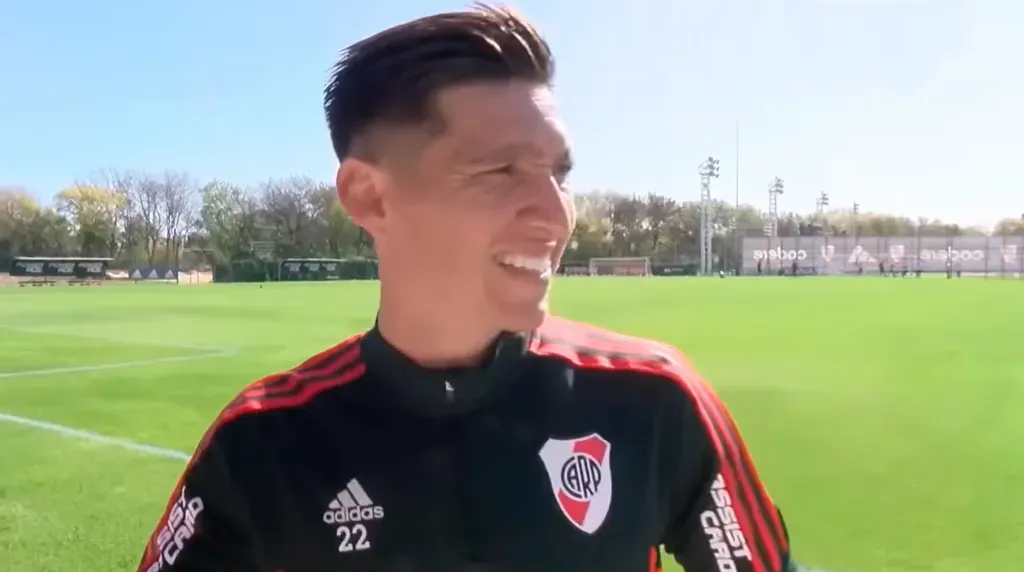 Kranevitter tomó contacto con la prensa este miércoles en el River Camp