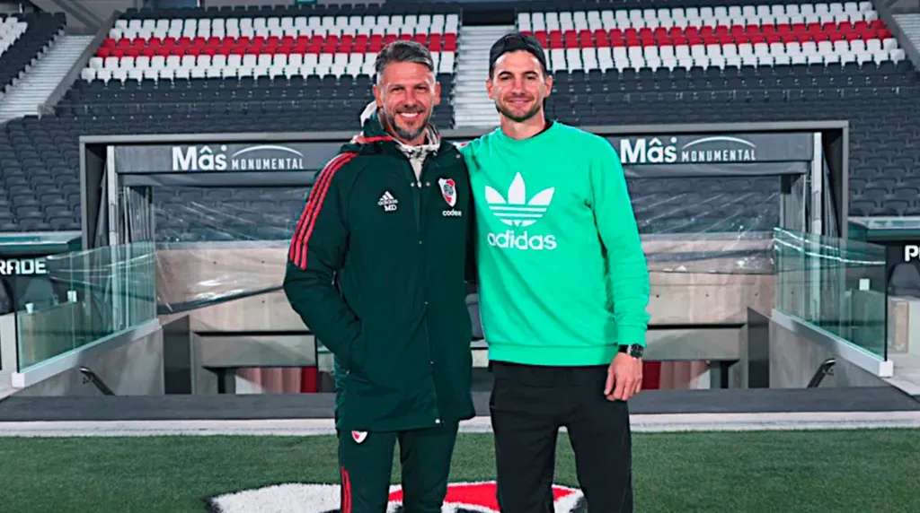 Lucas Alario tuvo un encuentro reciente con Martín Demichelis en el Monumental.