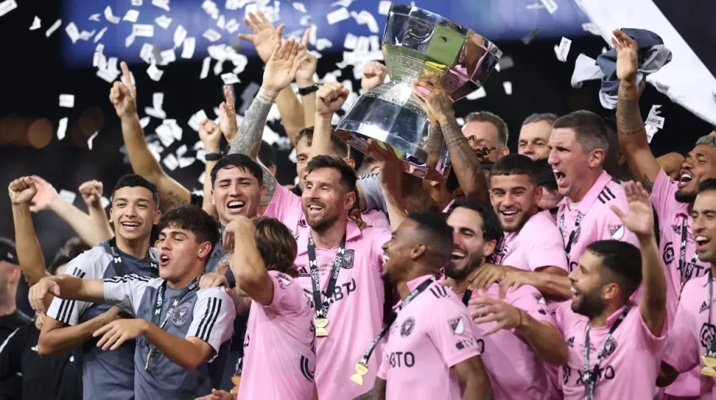 Inter Miami ganó el primer título en su historia con Messi. (Foto: Getty Images)