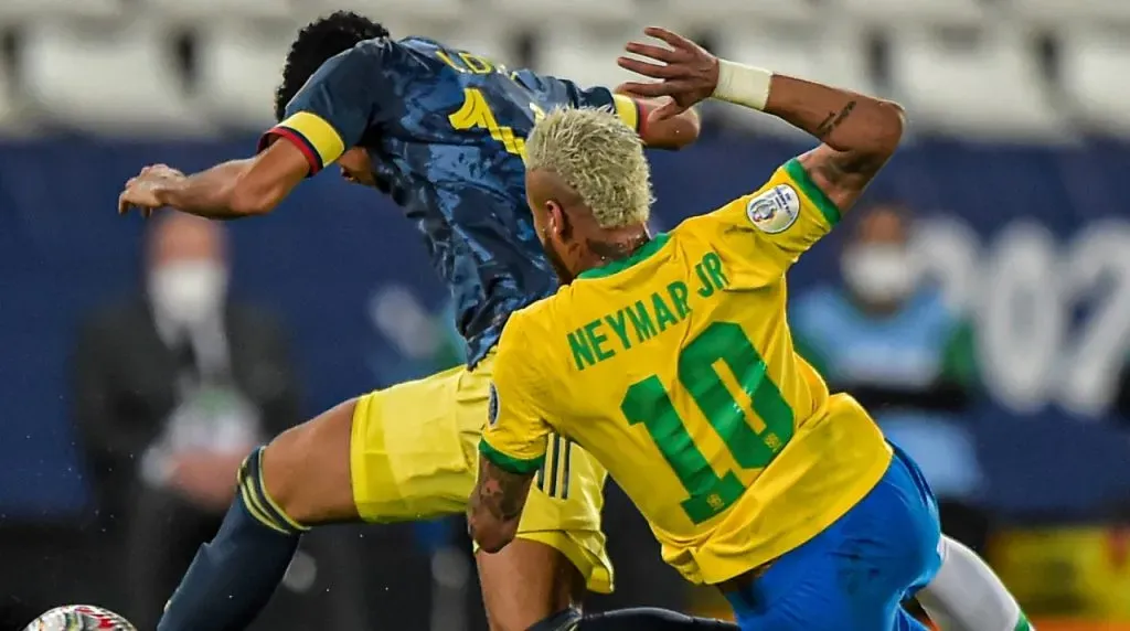 Luis Díaz y Neymar en la Copa América Brasil 2021. (Foto: Imago)
