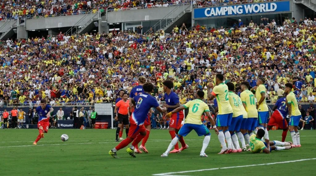 El gol de Estados Unidos vs. Brasil. (Foto: Imago)