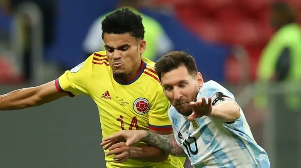 Díaz y Messi en la Copa América 2021. (Foto: Getty Images)